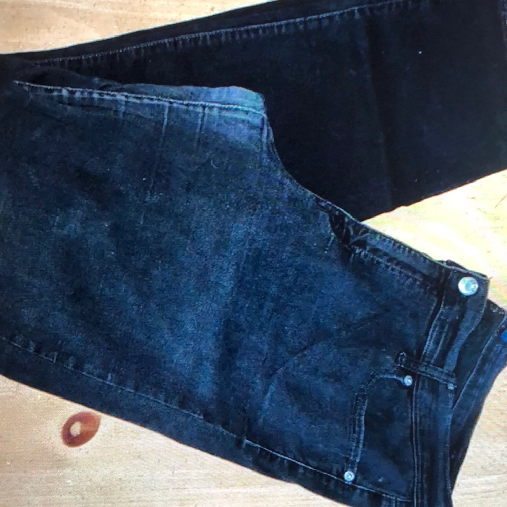Gap Denim Black Straight Leg denim size 18